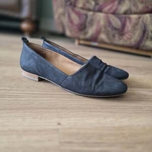 Paul Green Lenny Loafer 03213 Black Textured Leather – Size 9 (Fits 8.5) UK6